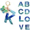 Blue Series Epoxy Keychains: Holiday Heart & Gradient Butterfly with Tassel