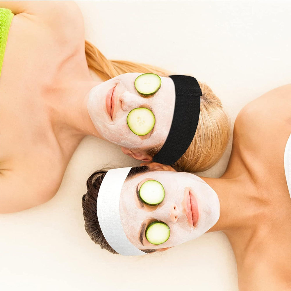 50 шт. Одноразовые спа-повязки на голову для лица, эластичные нетканые мягкие повязки для ухода за кожей, с удобной застежкой, для женщин и девушек