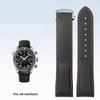 20 мм 22 мм изогнутый конец резиновый ремешок для часов цепь для Omega 300 SEAMASTER 600 PLANET OCEAN Seiko SKX силиконовый ремешок аксессуары для часов