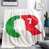 1PC CR7 Cristiano Ronaldo Patterned Flannel Blanket Suitable For All Seasons for Home Decor Warmth and Comfort Gifts Holiday Present