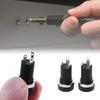 Ximimark 4pcs 3.5mm Audio Video Connector with Nut - Black