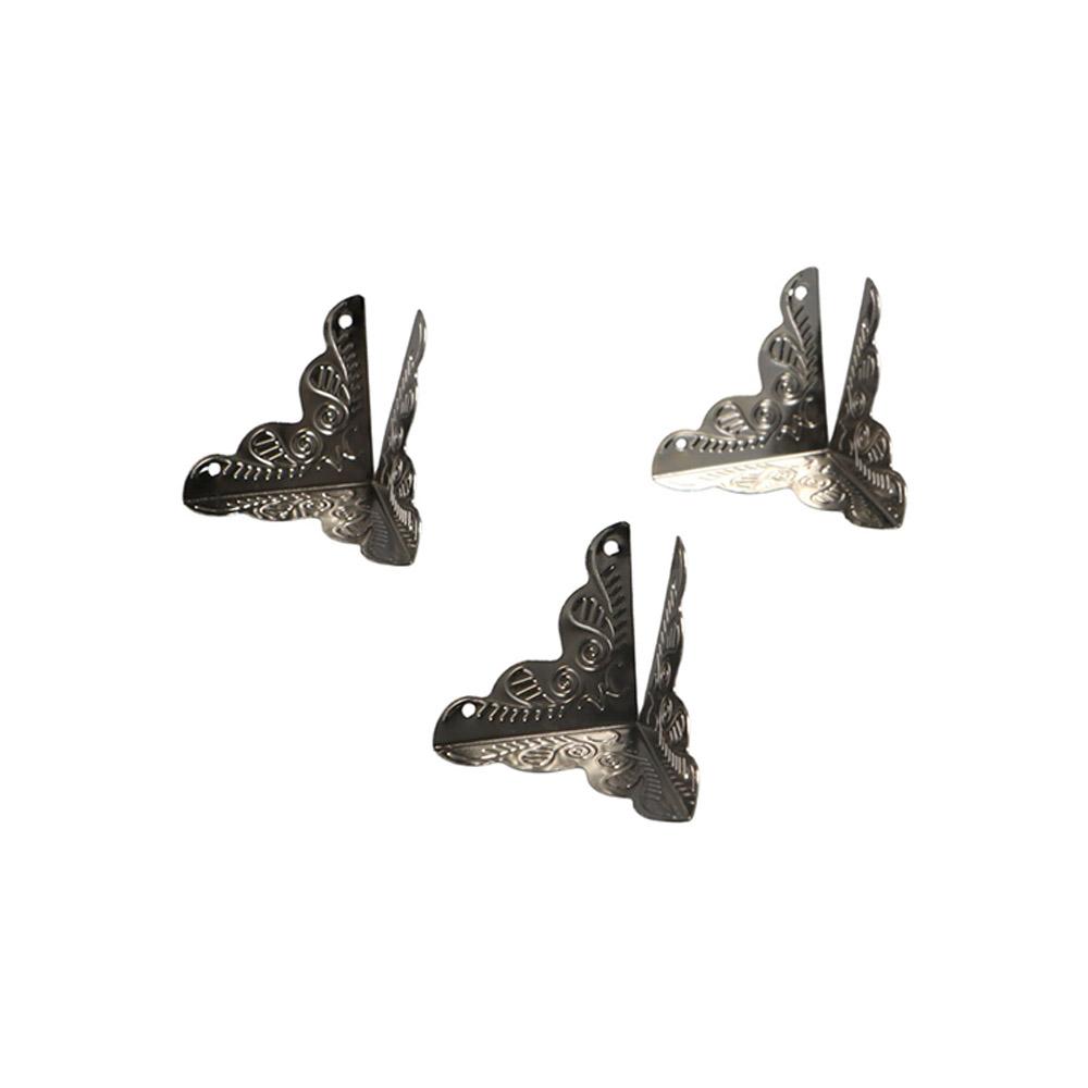 Flower Pattern Classical Silver Furniture Accessories Corner Bracket Corner Foot Corner Protector