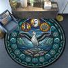 Penguin Arctic Wildlife Scene Round Area Rug Under Office Chairs Bedroom Living Room Home Decor