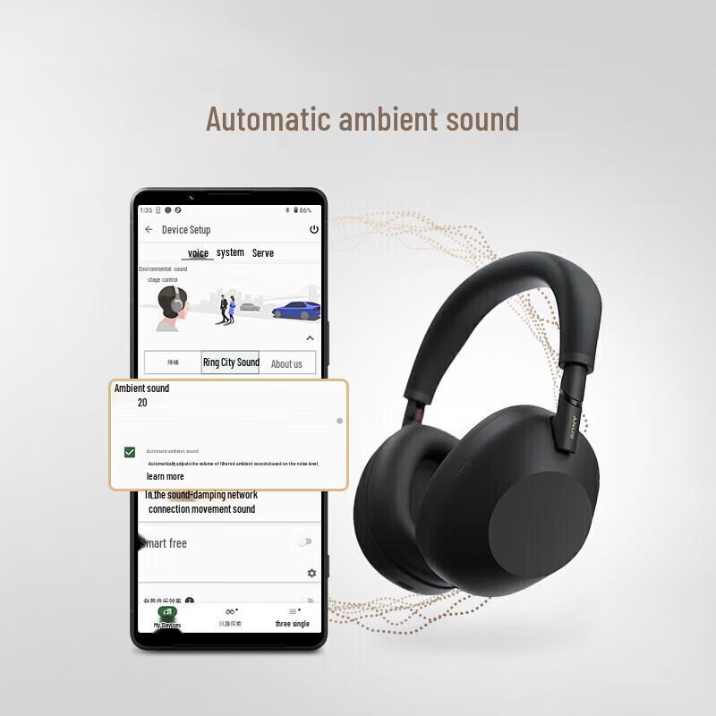Беспроводные накладные наушники с шумоподавлением Sony WH-1000XM6