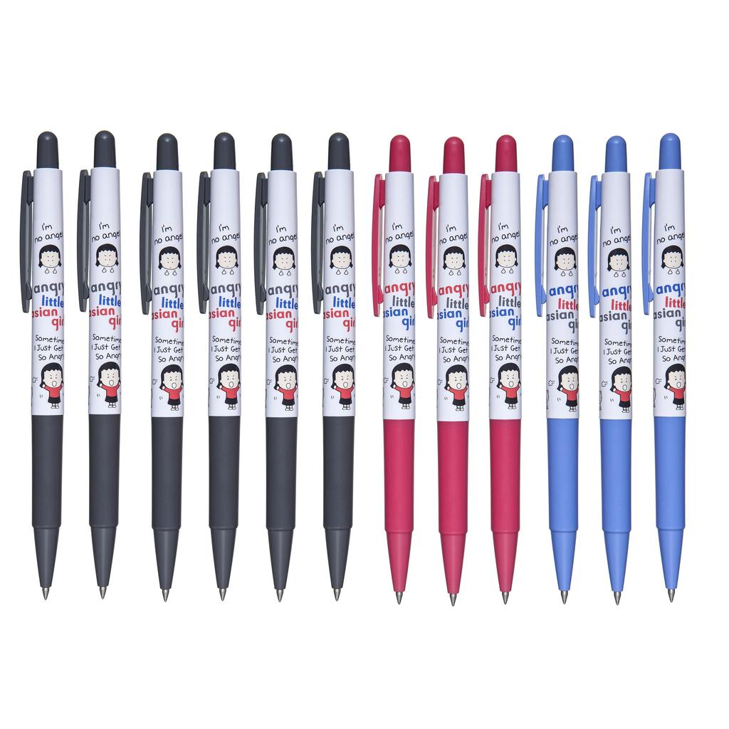 Наборы шариковых ручек от 3 до 12, цвета красный, чёрный, синий