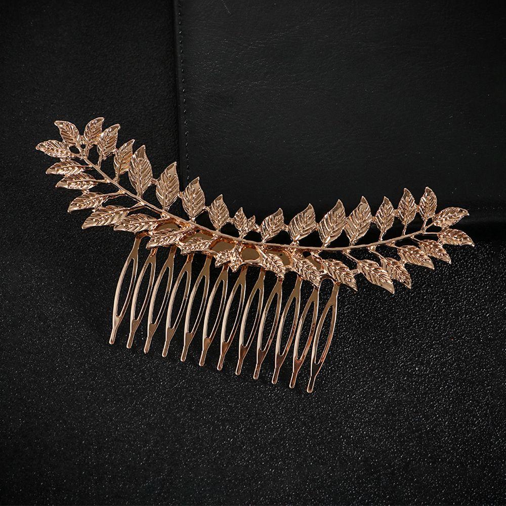 Модные украшения для волос Золото Серебро Свадебный гребень Свадебные аксессуары Женский головной убор Металлический лист