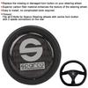 Car Steering Wheel Horn Button, 6 Hole Carbon Fiber External Horn Button Kit for Sparco Steering Wheel Car Modification Parts
