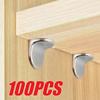 20-100PCS Plywood Support Bracket Screw Pin Plug 5mm L-shaped Cabinet Partition Fixed Wooden Glass Plywood Furniture Bracket