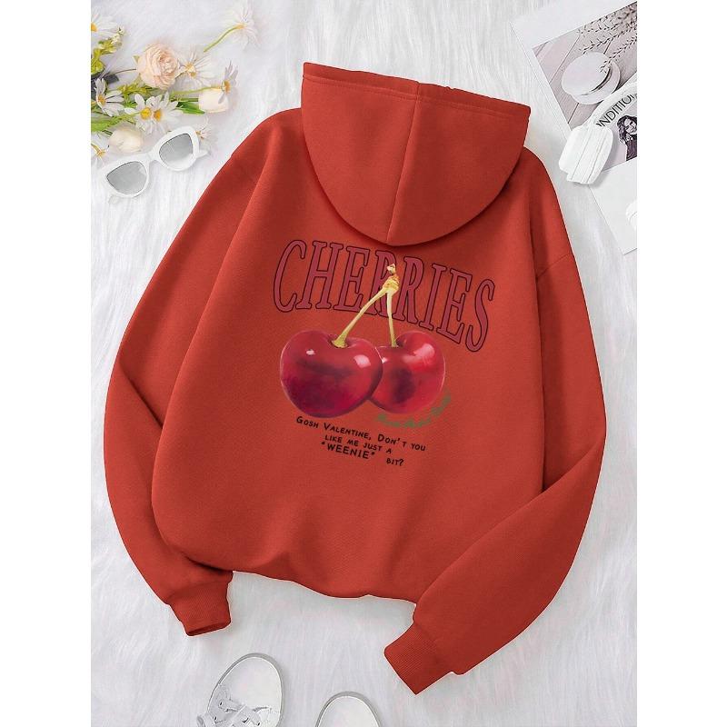 Cherries Cosh Valentine Смешной принт толстовка мужская хип-хоп пуловер толстовка свободная теплая толстовка модная флисовая одежда толстовки и свитшоты мужские