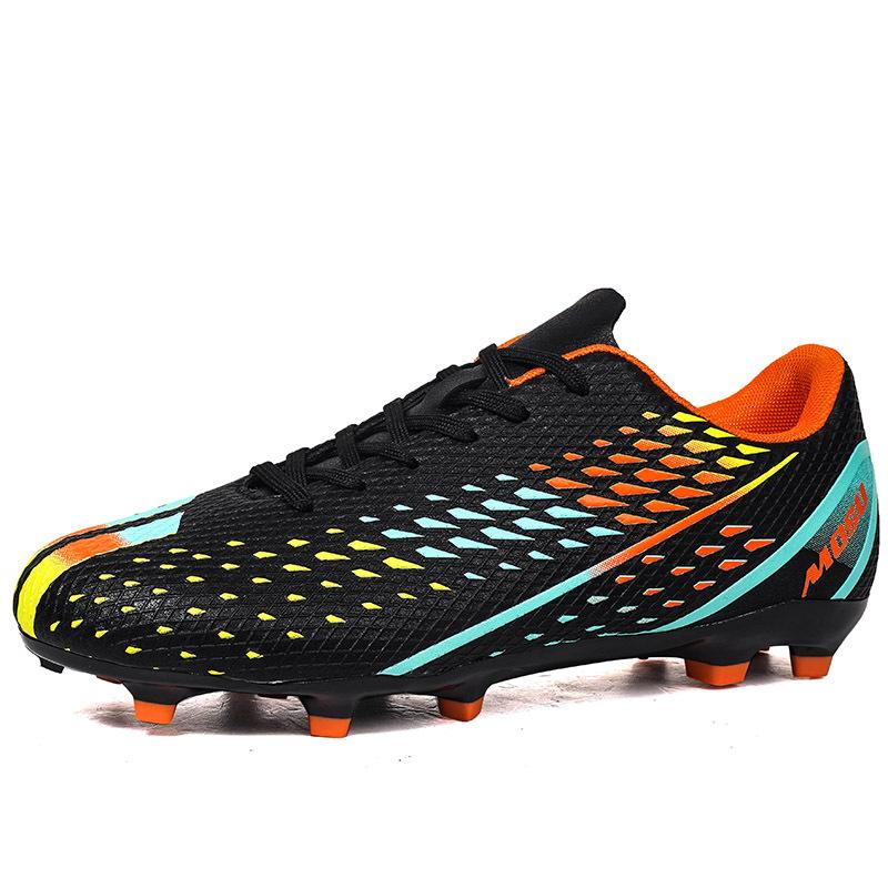 Football Shoes Color Scheme Wear-Resistant Men And Women Non-Slip Students Ag Long Broken Nails Grass Youth