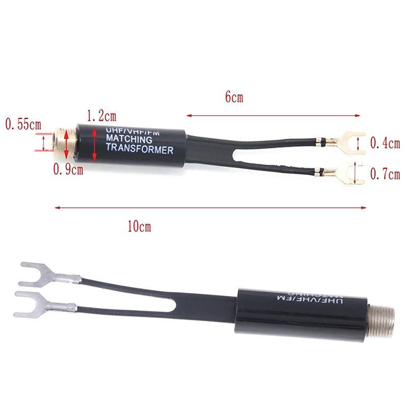 2 шт. UHF/VHF/Fm/TV F кабель 75-300 Ом, балун, соответствующий адаптер трансформатора антенны