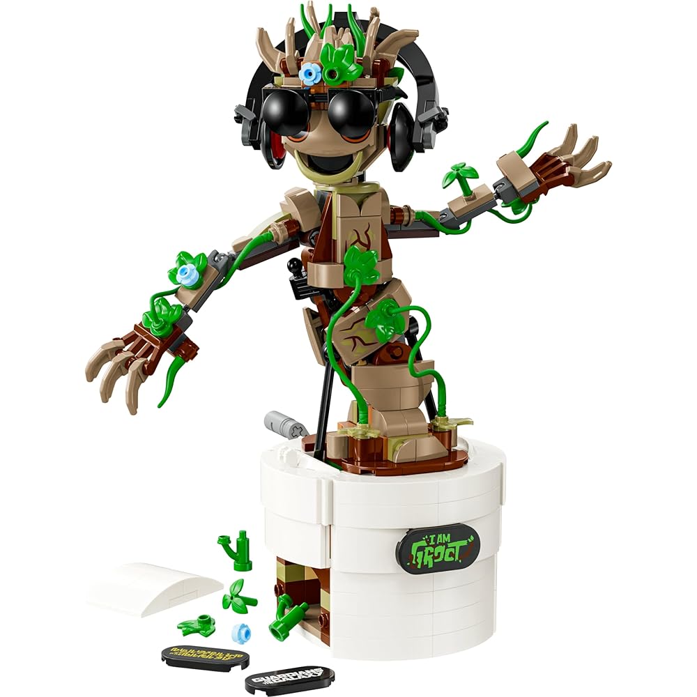 LEGO Marvel Dancing Groot Toy Building Blocks 76297 for Kids Ages 10-12