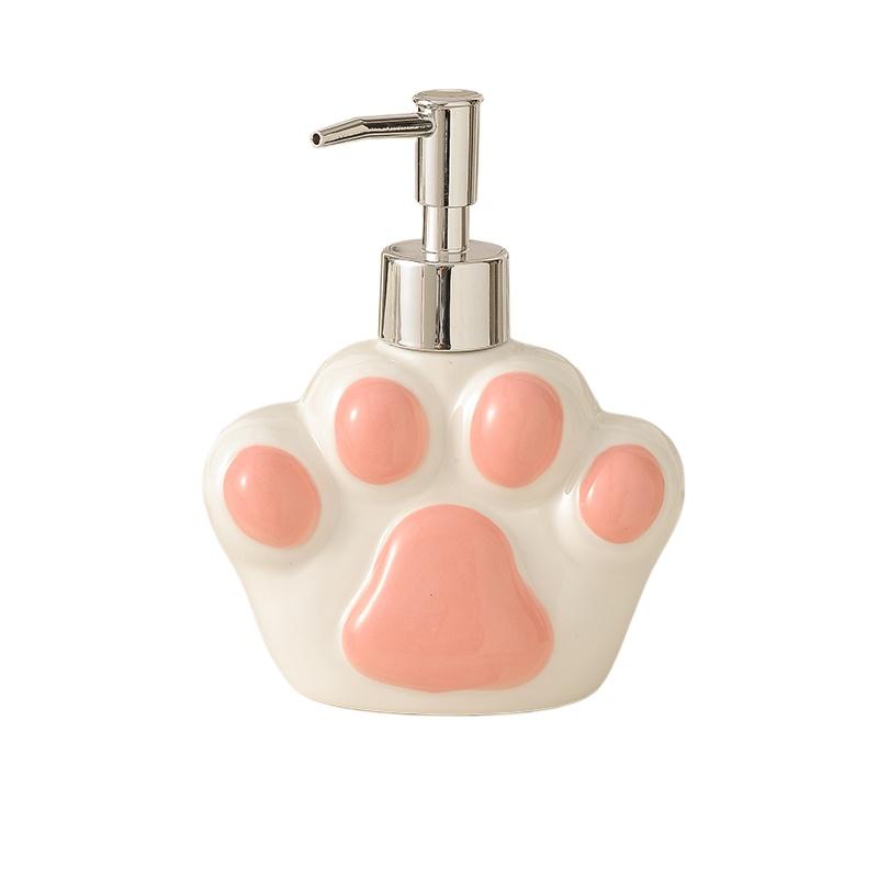 Милый дозатор мыла в виде кошачьего когтя, керамическая бутылка для мытья рук, держатель для зубных щеток, мыльница, аксессуары для ванной комнаты, принадлежности