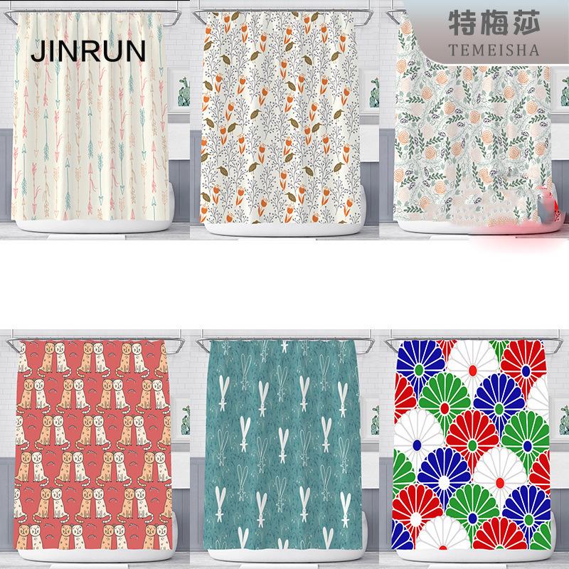 JINRUN утолщенная водонепроницаемая занавеска для ванной комнаты, устойчивая к плесени, занавеска для душа, занавеска для душевой перегородки, занавеска для душа, занавеска для ванной комнаты, бесплатная перфорация