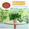 PB210 4Pcs 21cm Flower Pot Bottom Water Storage Round Tray Plastic Movable Potted Plant Base