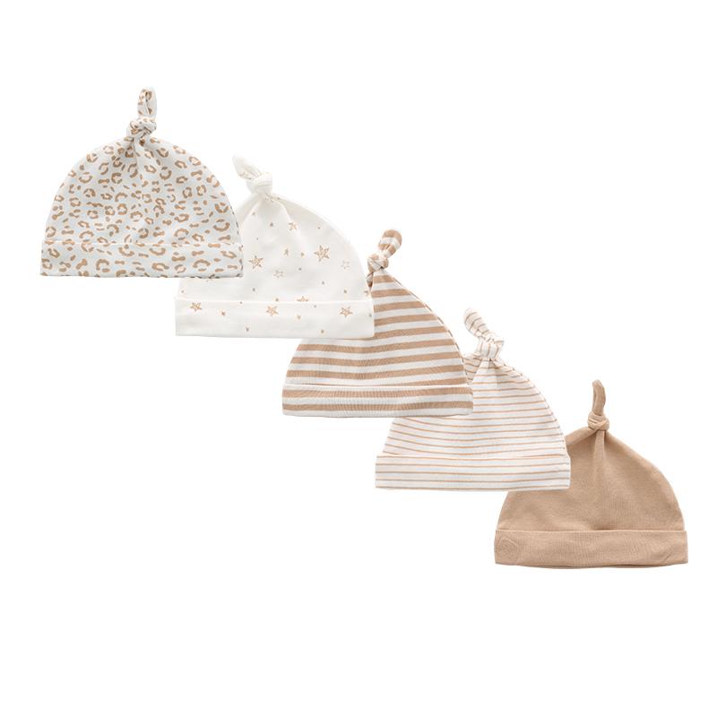 5 шт., шапки унисекс для новорожденных, хлопковые мягкие эластичные шапочки для новорожденных, аксессуары для чепчика для младенцев