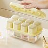 Формы для льда нажимного типа Пластиковые формы для приготовления кубиков льда Лоток-форма с крышкой Барные кухонные аксессуары Герметичная форма для льда для напитков