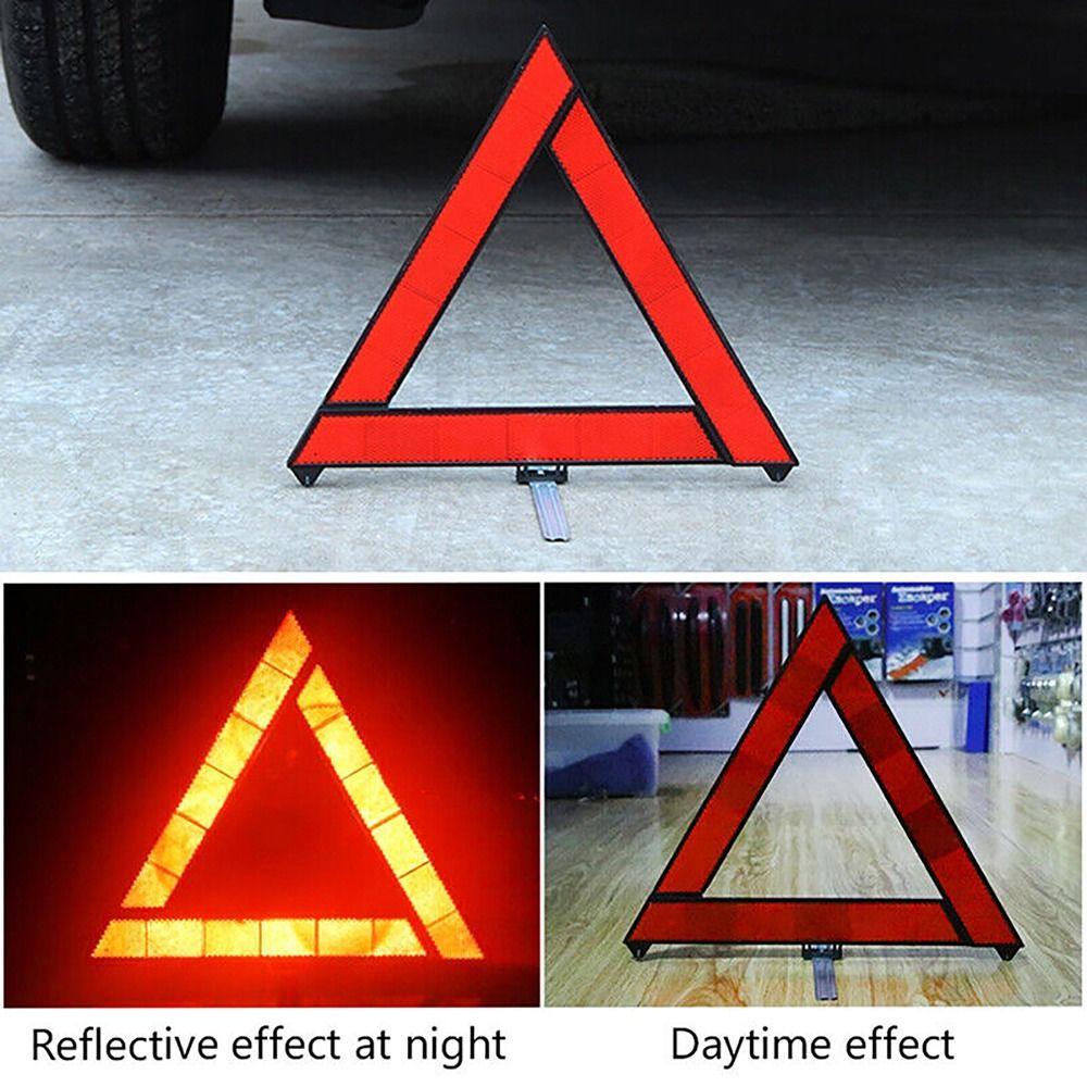 Foldable Warning Triangles Reflective Red Triangle Reflective Board Warning Sign  Car Motors