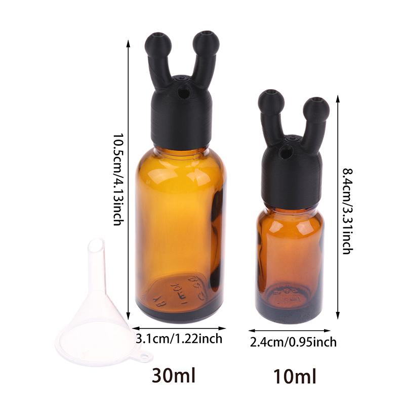 10/30Ml Aroma Essential Oil Inhaler Cap Mini Essential Oil Perfume Inhaler Dispenser Leakproof Bottle Essential Oil Inhaler