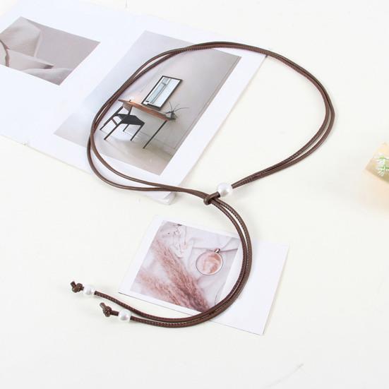 Women Belt Adjustable Design Imitation Leather Waistband Thin Rope Dress Shirt Top Versatile Belt Fashion Accessories