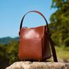 Повседневная новая женская женская сумка через плечо большой вместимости женская из коровьей кожи летняя сумка-мессенджер женская кожаная сумка-ведро высокого класса