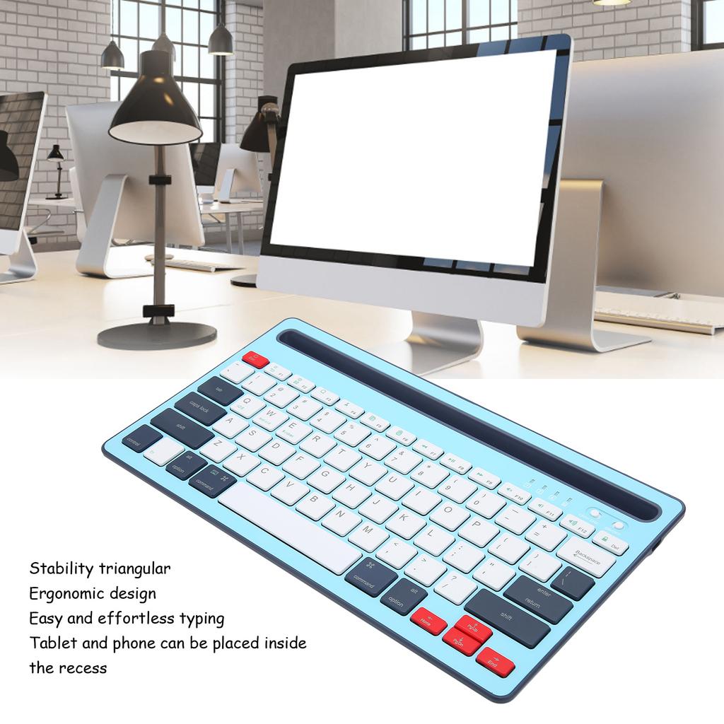 Wireless   Keyboard Rechargeable Ergonomics Silent Keys Tablet Keyboard for Phones