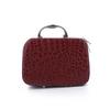 Large Capacity Korean Style Stone Pattern Cosmetic Bag with Mirror