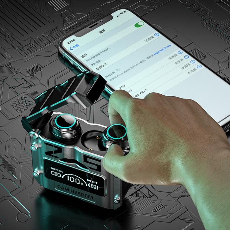 Новый продукт Bluetooth-гарнитура TWS с шумоподавлением и низкой задержкой в ​​ухе Bluetooth-гарнитура с сенсорным номером