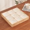 Wooden Multi-Compartment Serving Tray with Bowls