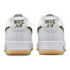 Nike Мужские кроссовки Air Force 1 Low Color of the Month - Бело-лесной зеленый Унисекс Желтая подошва FD7039-101