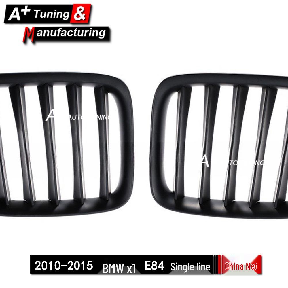 Matte Black Grille for BMW X1 E84 2010-2015, Single Bar
