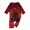 Christmas Print Family Outfit Long Sleeve Top + Pants Set Family Outfit