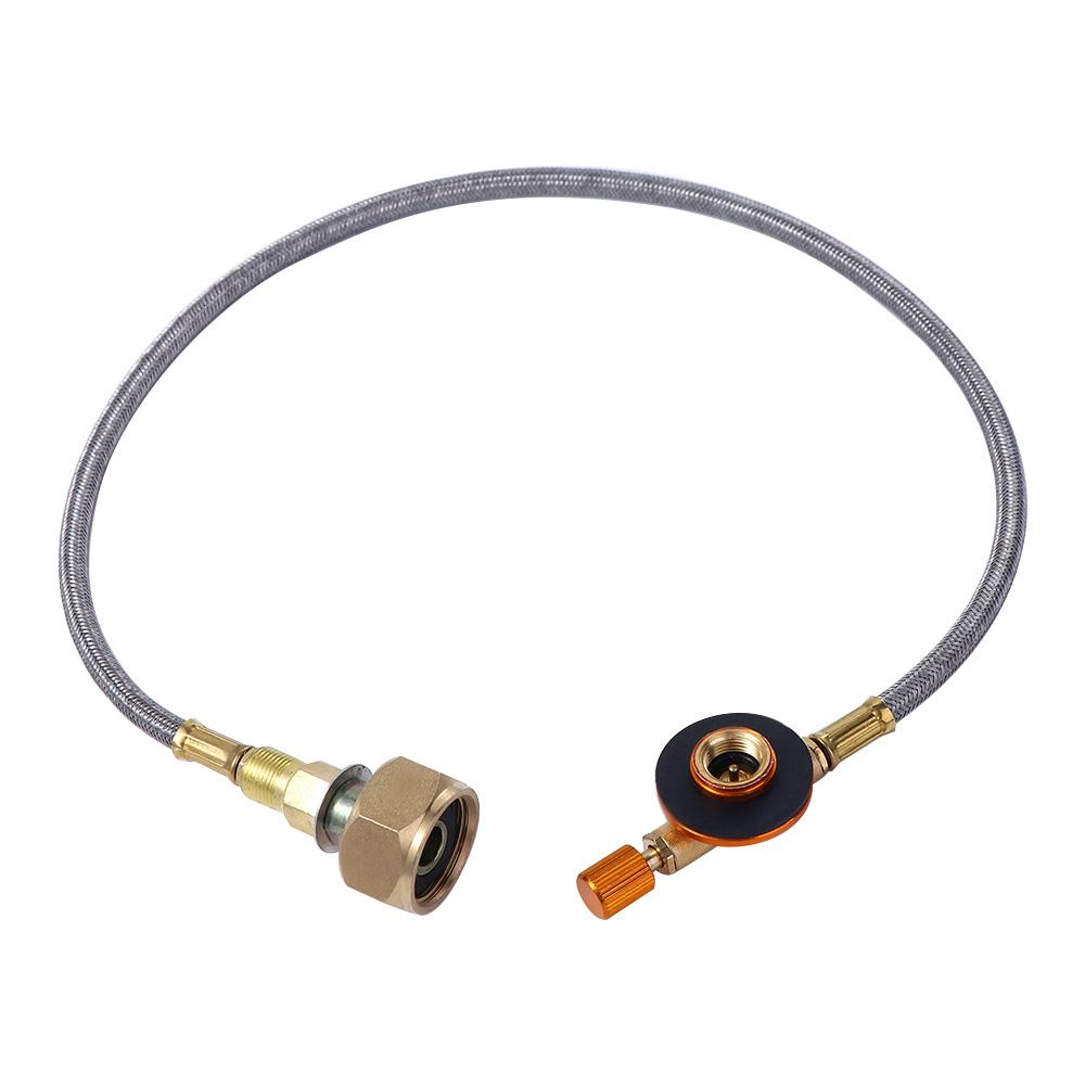 Tourist Equipment Gas Stove Coupler Container Adapter Propane Refill Adapter Stove Metal Tube