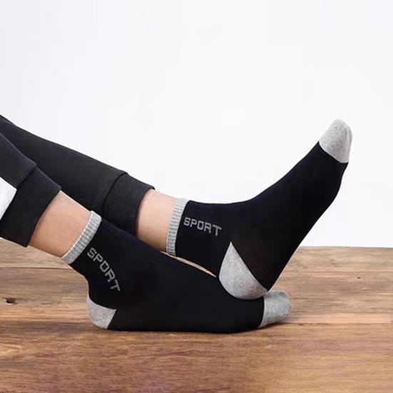 5 пар мужских носков до середины голени, влагоотводящие спортивные носки, мягкие дышащие носки для бега, для пеших прогулок, спорта