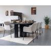 Assiette - EBUY24 - Selma - Set de 4 - Grès - Gris