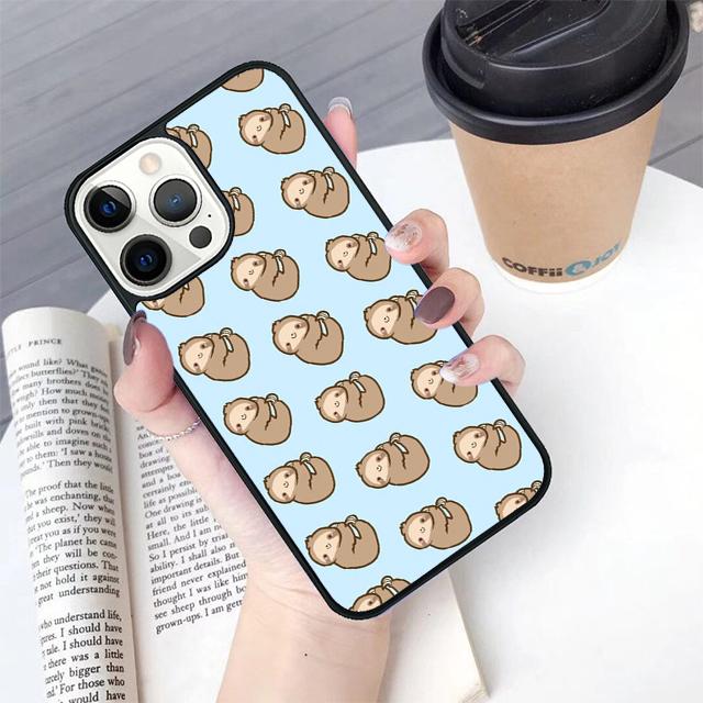 Cute Lovely Cozy Sloth Animal phone Case Cover For iPhone 17 Air 16 15 14 Plus For apple 16 11 12 13 Pro Max coque