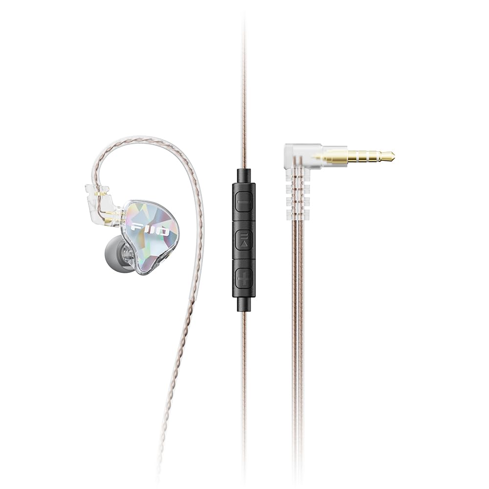 Прозрачные динамические наушники FIIO JD10 (FIO-IEM-JD10-T) [Отправляется от авторизованного японского розничного продавца, Включает серийный номер]