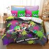 Popular Splatoon 2 3d Bedding Set Queen King Single Double Duvet Cover Set Pillowcase Children Cartoon Quilt/Blanket Cover Sets