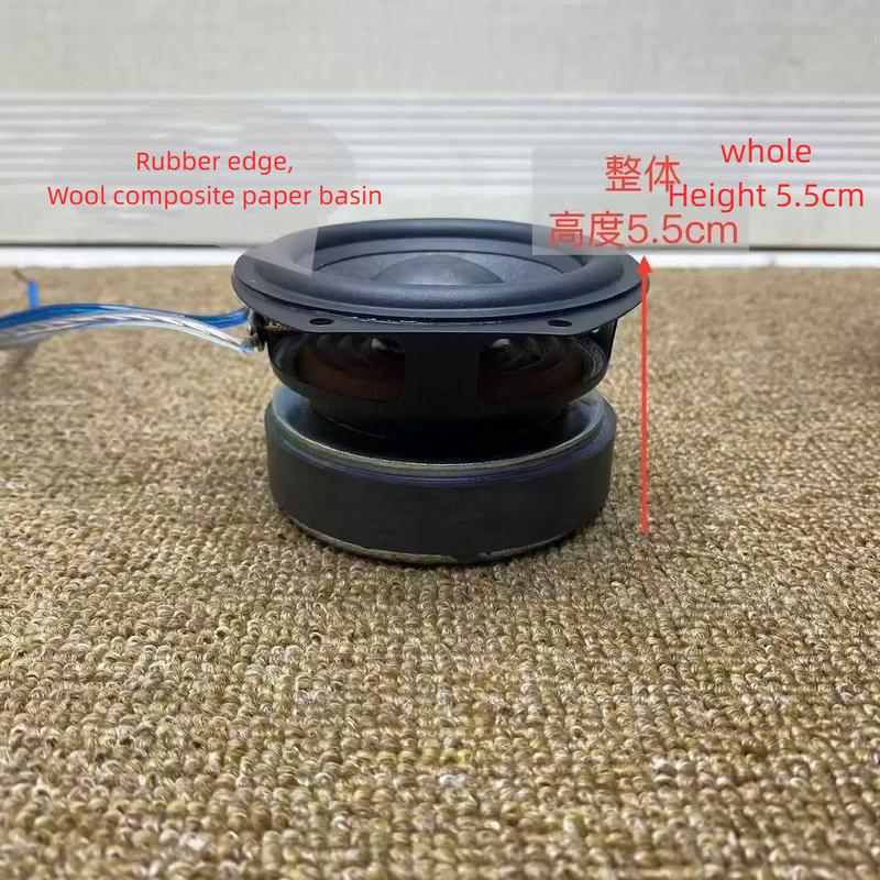 GHXAMP 3-Inch Oval Full-Range Mid-Bass Speaker Driver – HiFi Vocal, High Power, Large Magnet, by GGEC OEM 6ohm 30W 1PC