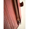 Used Celine denim leather long wallet