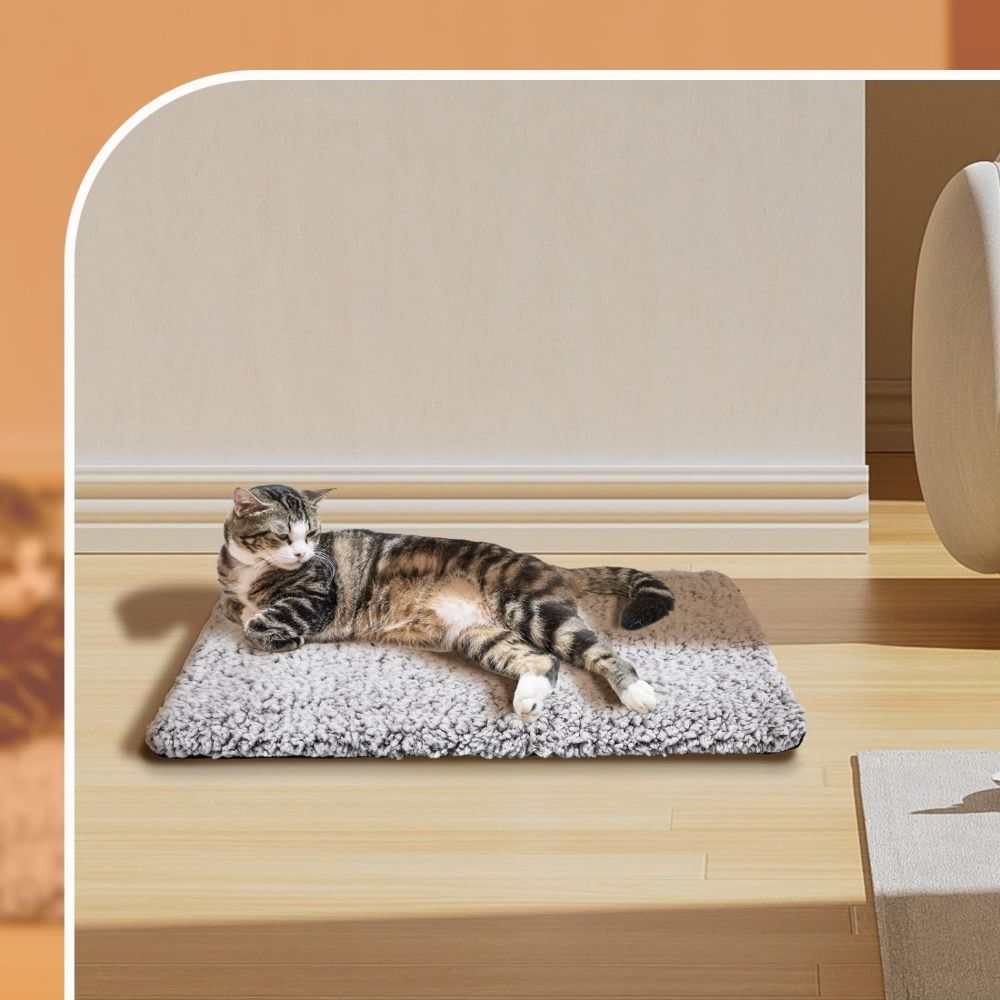 S/M/L Dog Thermal Cushion Mat Extra Warm Self-Warming Cat Bed Heating Pet Kennel Pad Indoor