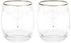 JILL STUART Пара стаканов 250 куб. см Прозрачный набор из 2 стильных милых стаканов Подарок на свадьбу Сделано в Японии Подарочная коробка включена Упаковано GW4132-42182AAZ
