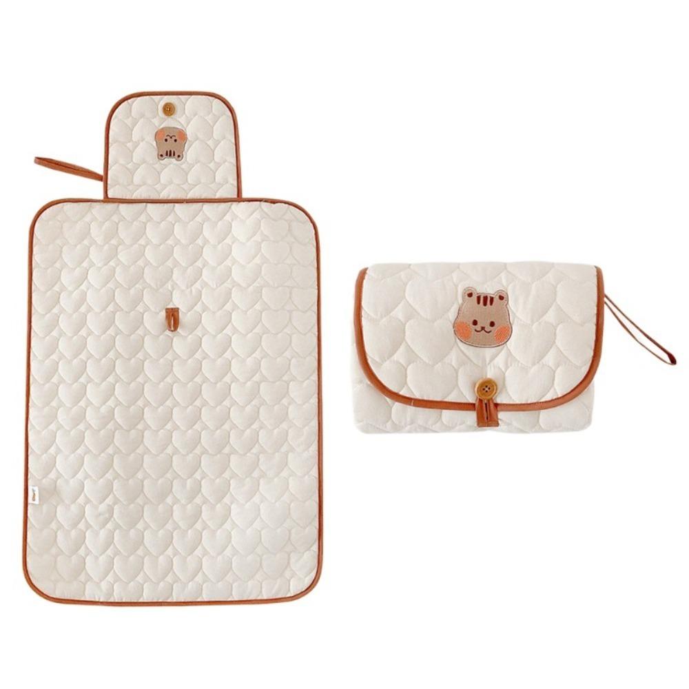 Cotton Diaper Changing Pad Bear Folding Diaper Changing Cover Baby Changing Pad Newborn Stuff