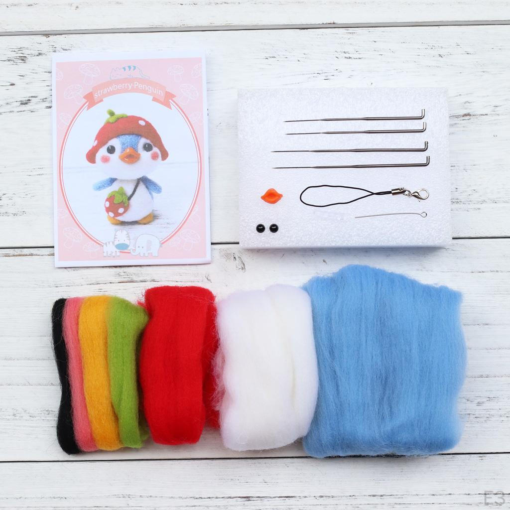 Felting Felted DIY with Instructions Wool, ,Foam Mat