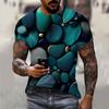 Summer Graphic Casual Short Sleeved T Shirt For Men Oversized Streetwear 3D Digital Printing Large Size Top Tees For Male