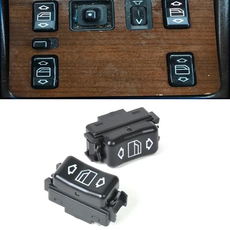 2x POWER GLASS Обновите консоль вашего MERCEDES W124 W126 W201 высококачественными стеклянными кнопками питания 1248204510 1248204610