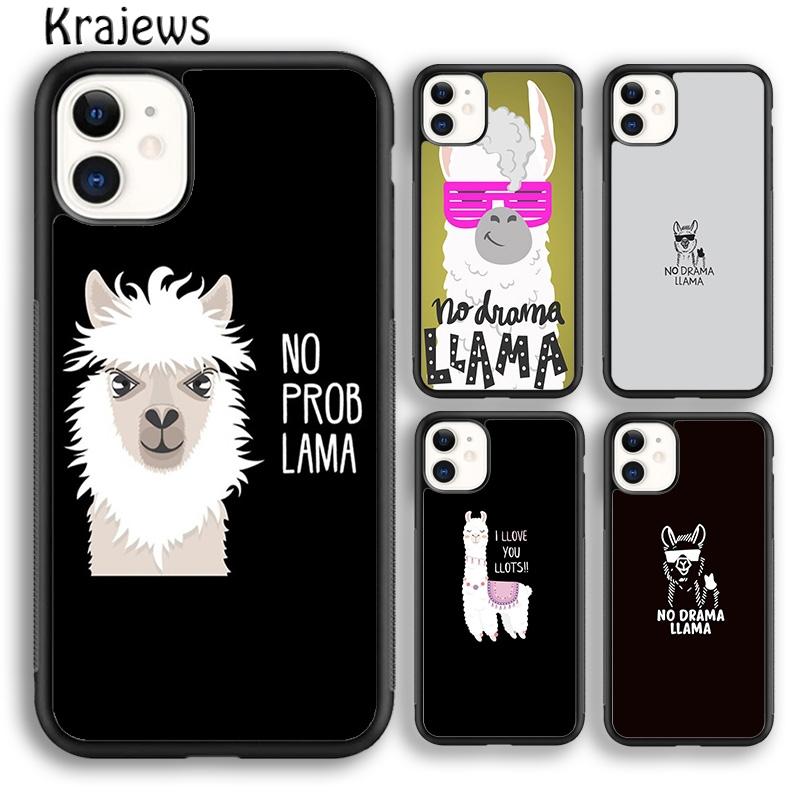 Krajews no drama llama lama Soft Phone Case Cover For IPhone 18 17 Air 16 15 14 plus 11 12 13 pro max Plus coque Fundas