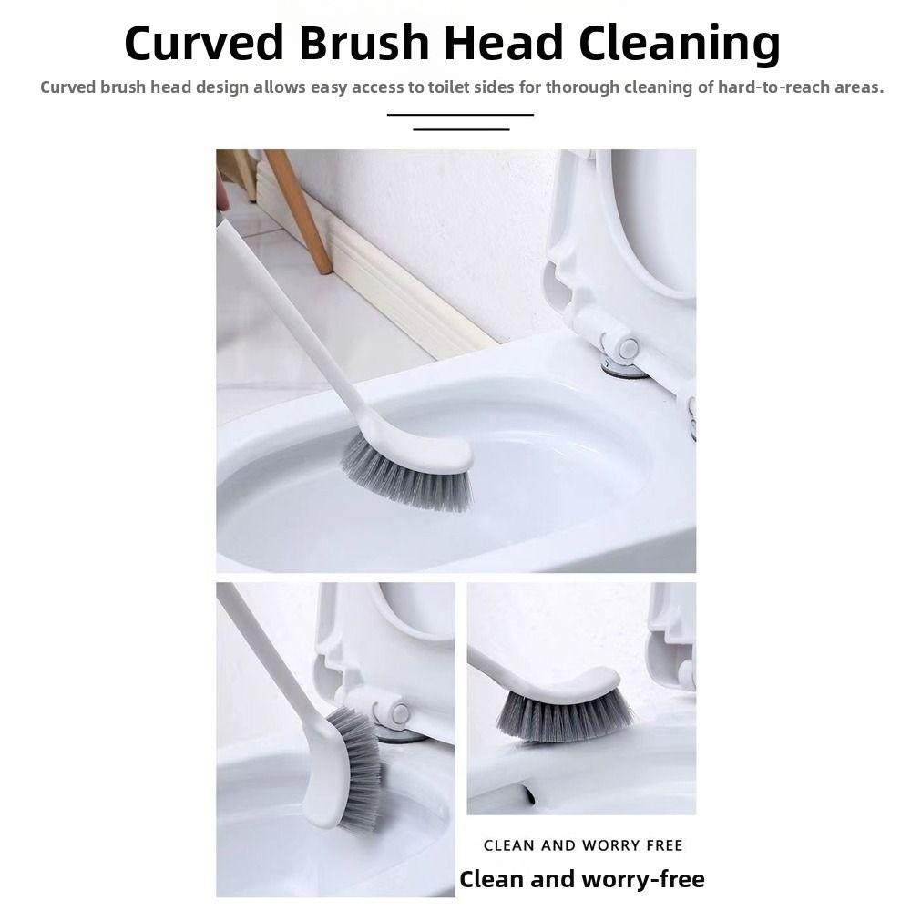 Soft Hair Toilet Brush Wall-mounted Cleaning Brushes Toilet Cleaning Brush Bathroom Accessories