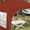 Pop up Party Tent 290 x 290 x 245 cm Terracotta