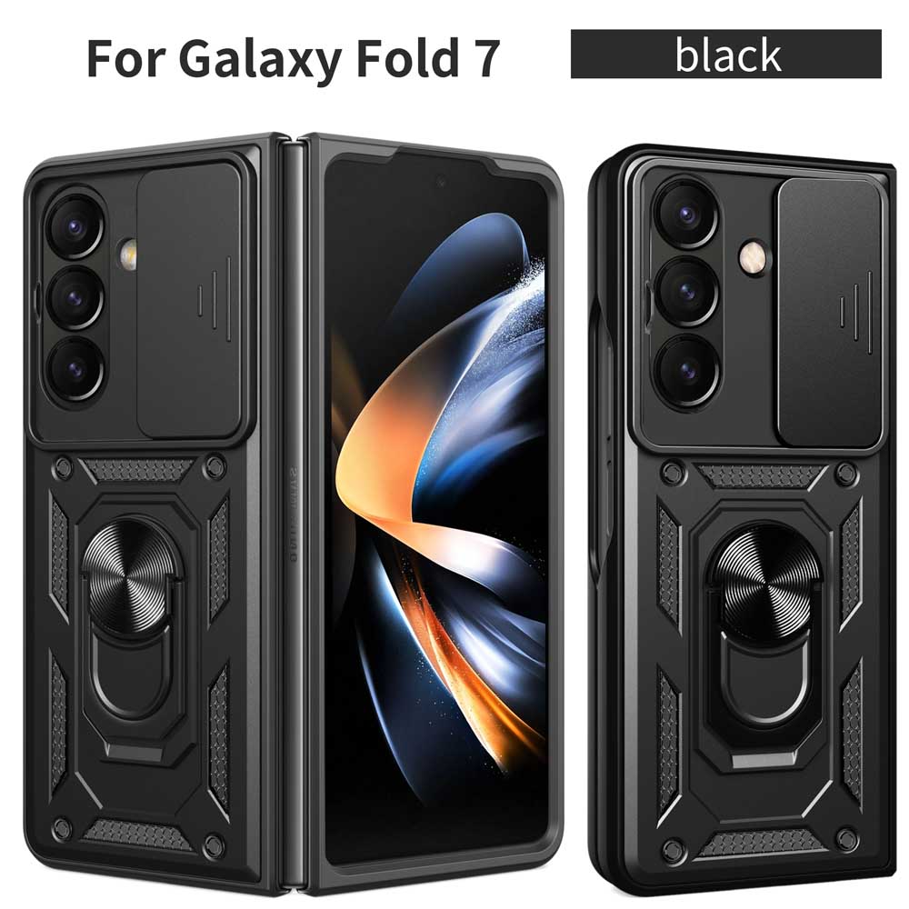 Для samsung Z Fold 7 5G Жесткий бронированный чехол для Samsung Galaxy Z Fold6 Fold5 5G fold4 Чехлы с держателем-кольцом для пальцев